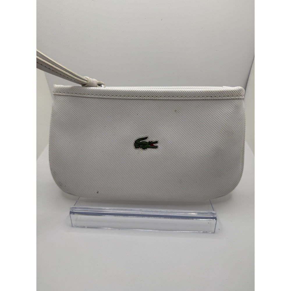 Lacoste Red Wristlet Clutch‎ Bag Alligator